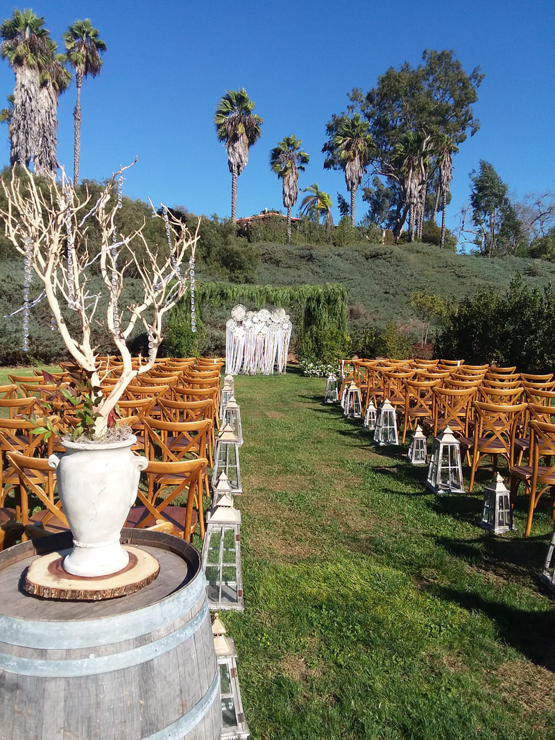 Wedding ceremony site at Ethereal Gardens