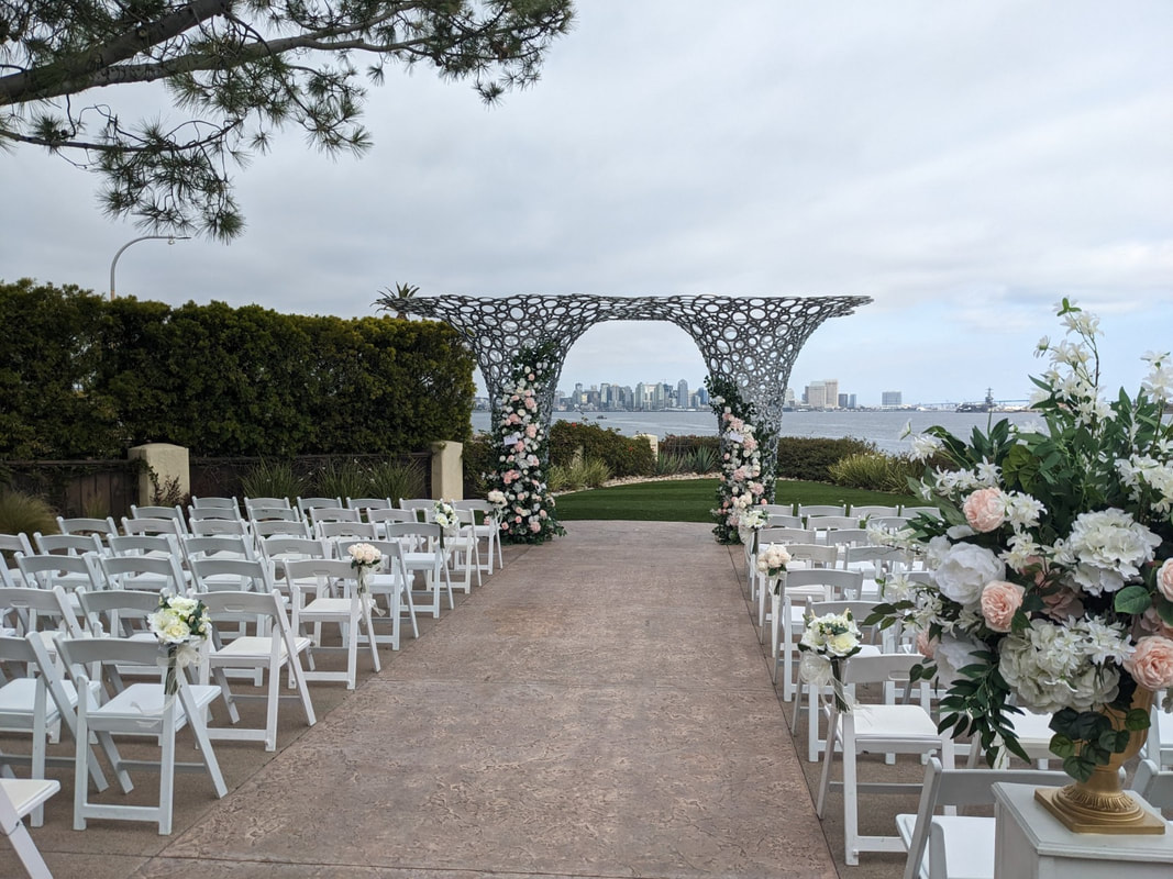 San Diego wedding ceremony waterfront