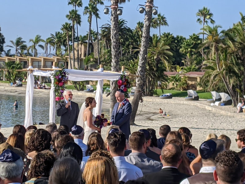 Beachside wedding at the Bahia San Diego