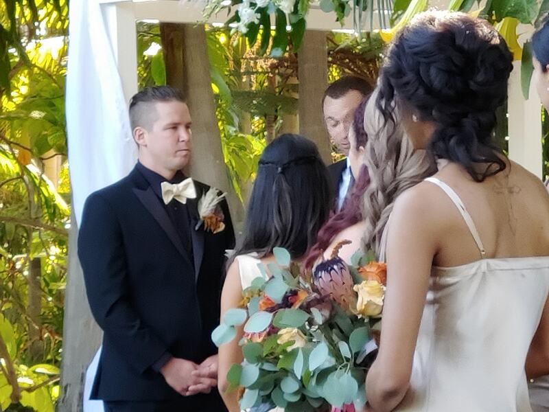 Wedding ceremony at the Bahia hotel
