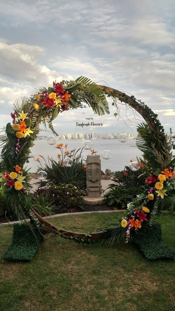 Wedding Flower Arch by TessFresh Flowers
