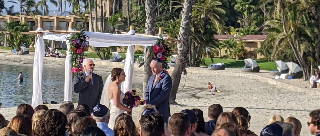 Beachside wedding in San Diego at Bahia