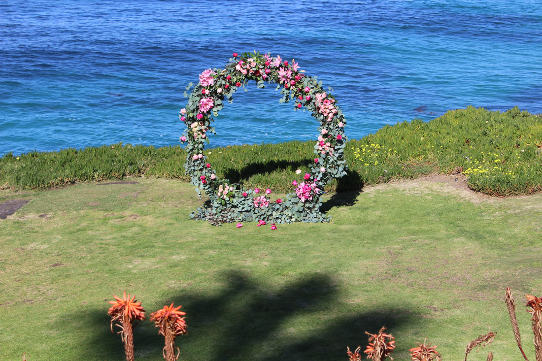 Cuvier Park La Jolla Wedding Bowl Flower Arch San Diego Weddings