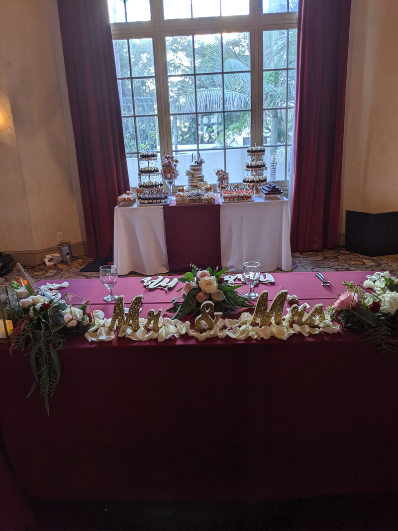 San Diego wedding head table