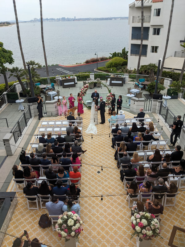 Loews Coronado Bay wedding ceremony