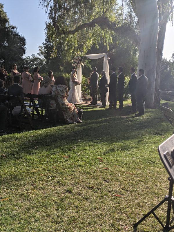 Wedding ceremony on the lawn at Galway Downs Temecula