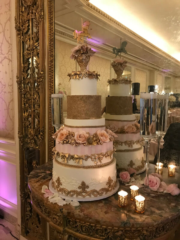 Wedding cake at the Westgate Hotel San Diego.